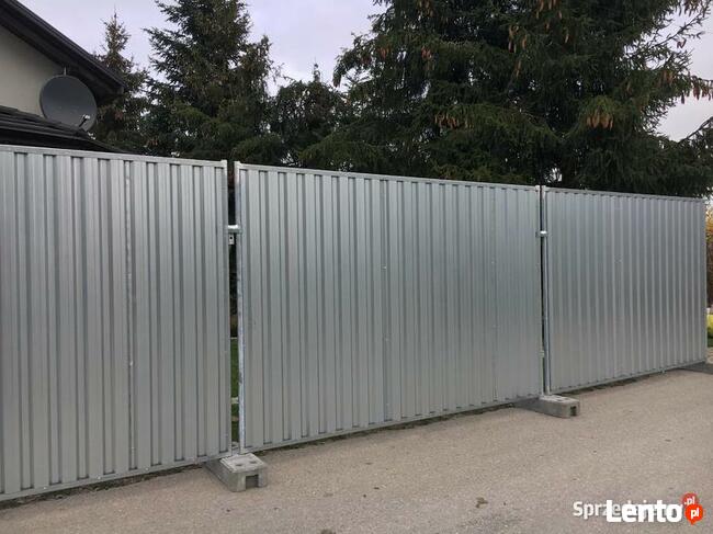 Ogrodzenie pełne tymczasowe ogrodzenia pełne płot budowa