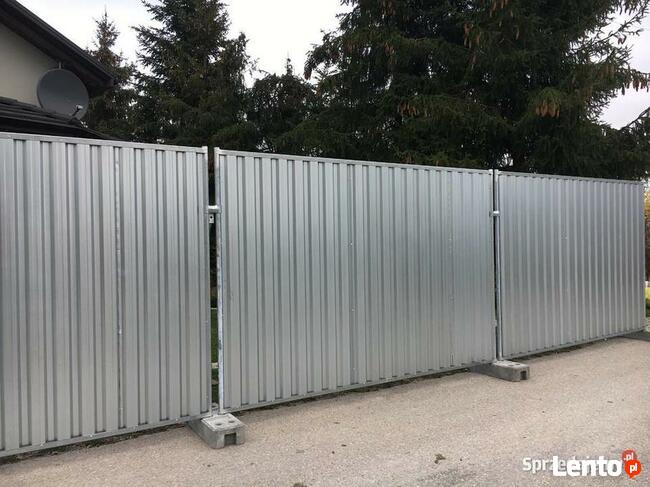 Ogrodzenie pełne tymczasowe ogrodzenia pełne płot budowa