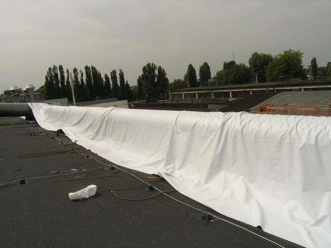 Przezroczysta plandeka, roleta na taras producent Warszawa