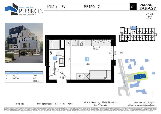 Nowa inwestycja RUBIKON - mikroapartamenty 20m2