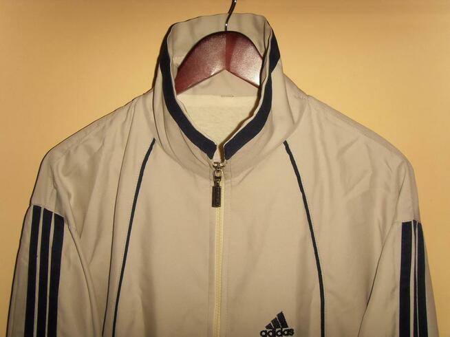 BLUZA SPORTOWA, „ADIDAS”, JASNO SZARA =WROCŁAW=