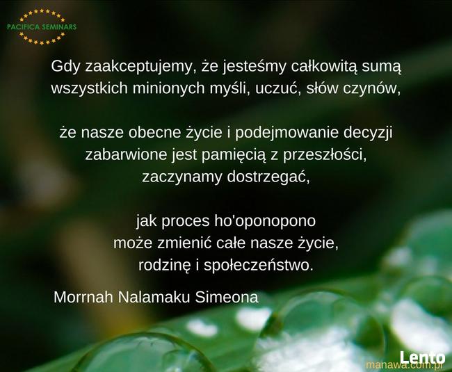 Hooponopono według Morrnah Simeony Basic I online