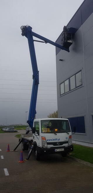 Wynajem podnośnika koszowego