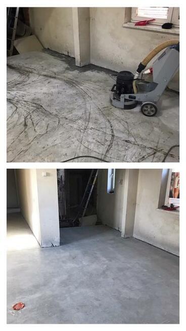 Usuwanie lepiku, subitu, szlifowanie lastryko, betonu