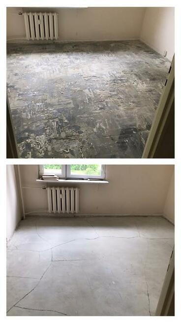 Usuwanie lepiku, subitu, szlifowanie betonu, lastryko