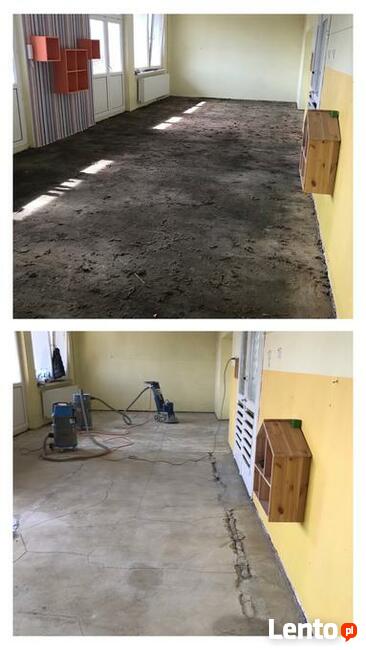Usuwanie subitu, lepiku, smoły, szlifowanie betonu, lastryko