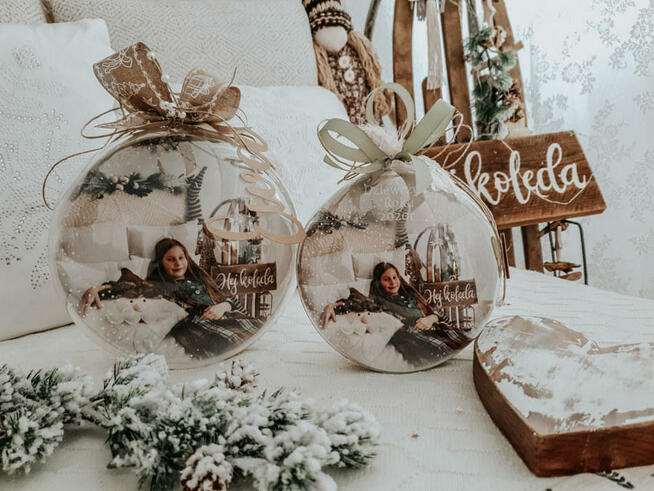 Bombka na choinkę ze zdjęciem Twoim / dziecka / zwierzaka