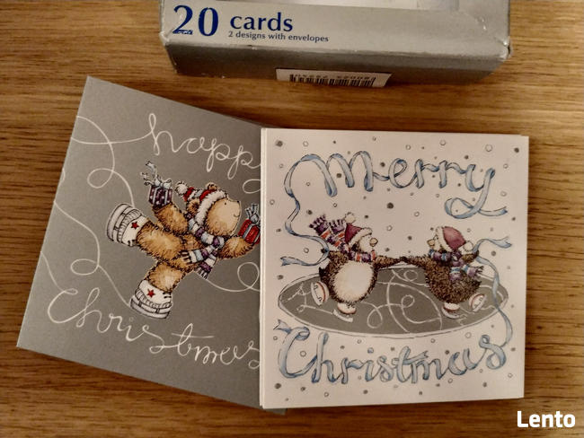 Kartki świąteczne z kopertami Marks & Spencer - 14 sztuk