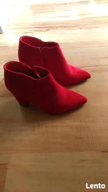 Czerwone botki 38