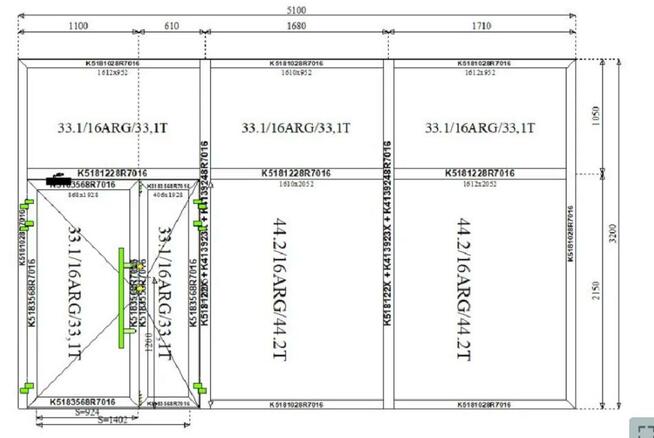 NOWA stolarka aluminiowa witryna Sklepowa drzwi Aluminiowe
