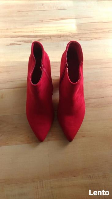 Czerwone botki 38