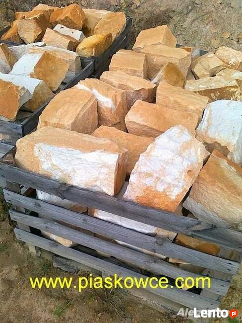 Kamień piaskowiec ogrodowy budowlany murowy łupek