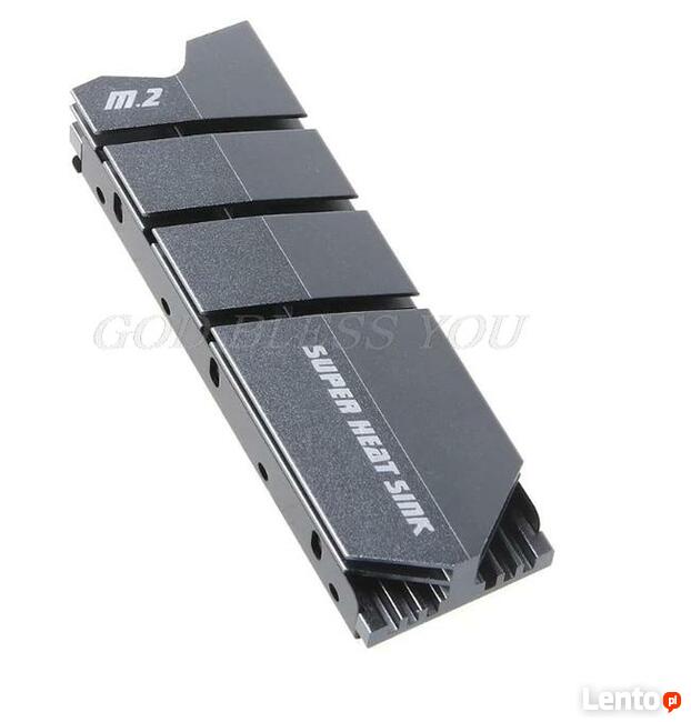 Radiator aluminiowy z podkładka termiczna dla M2 dysk twardy