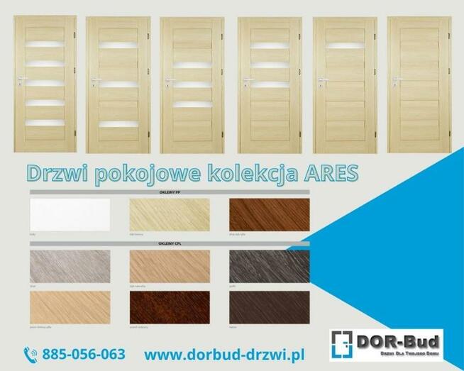 Drzwi wewnętrzne (pokojowe, łazienkowe, pełne). POLSKI PRODUKT