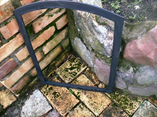 Stare okno lustro dekoracja wnętrz altana aranżacja 57x42