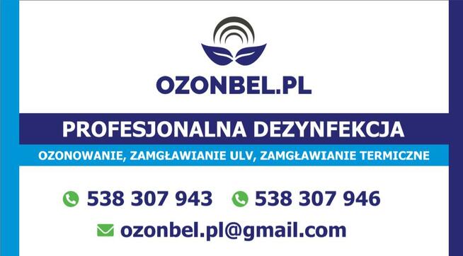 Profesjonalna Dezynfekcja - Ozonowanie , Zamgławianie ULV i