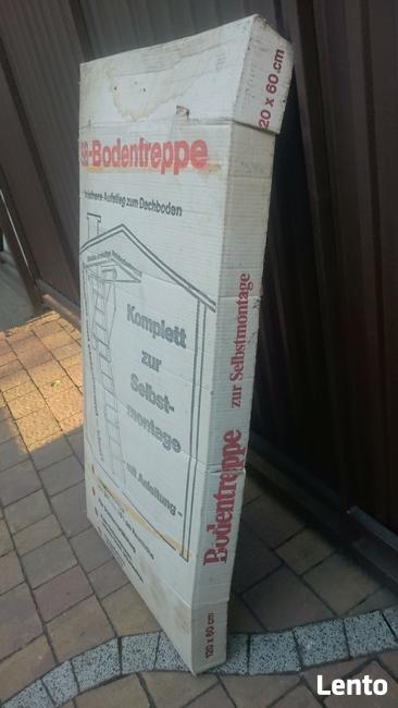 schody strychowe wypuszczane z sufitu drewno