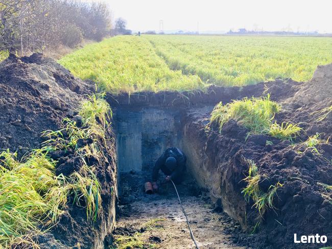 Udrożniania drenów melioracyjnych