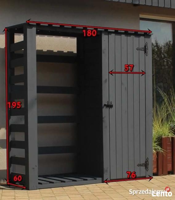 Drewutnia z domkiem narzędziowym