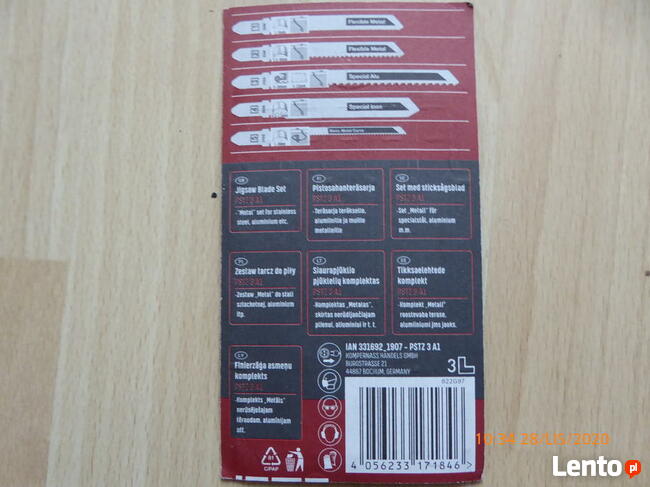 5 brzeszczotów do metalu do wielu wyrzynarek.