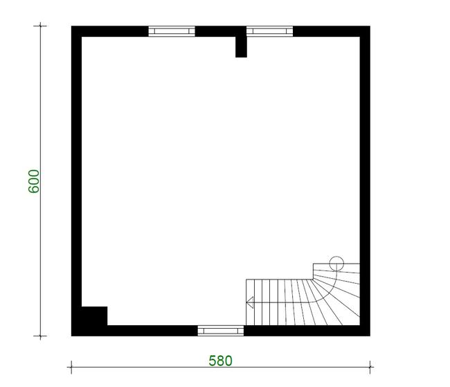 Projekt domu ZG111c - na zgłoszenie bez pozwolenia