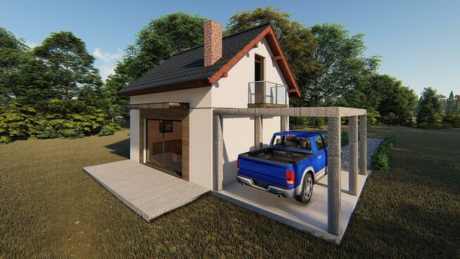 Projekt domu ZG111d - na zgłoszenie bez pozwolenia