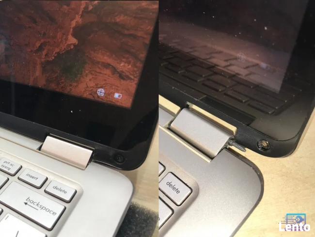 Wymiana oraz naprawa zawiasów i prowadnic w laptopie