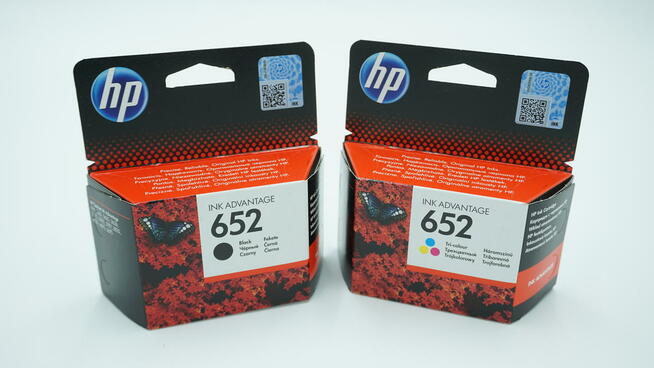 Oryginalny komplet tuszy HP 652