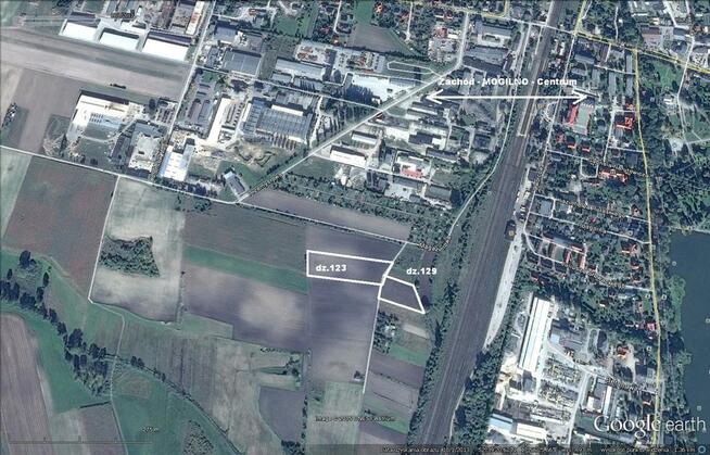 Działki w Mogilnie : 6795 +3470 m.kw. = 1.0265 ha .
