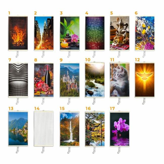 Grzejnik ścienny na podczerwień TRIO (Grzejący obraz)