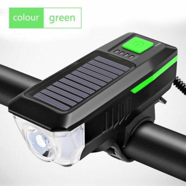 Hit Światło Rowerowe Przednie z Możliwością Ładowania Słońce