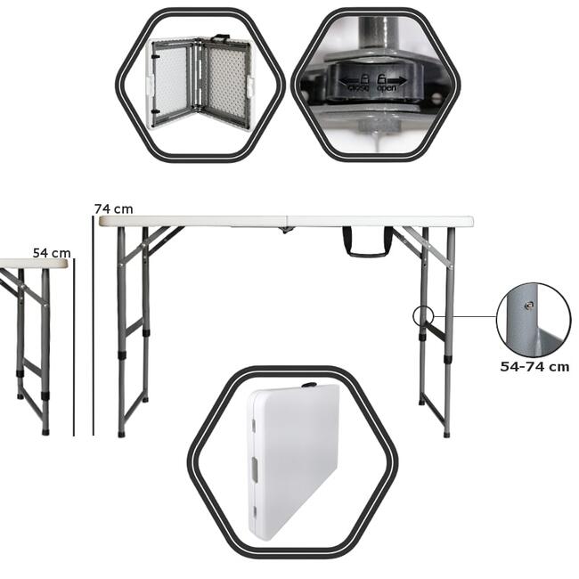 Stół składany plastikowy