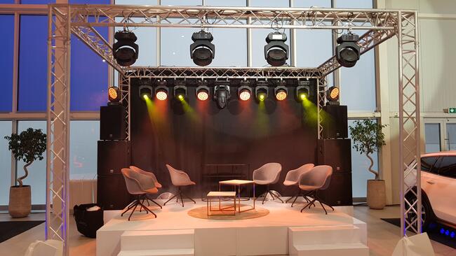 Scena z płyty HIPS, estrada, podesty estradowe - WYNAJEM