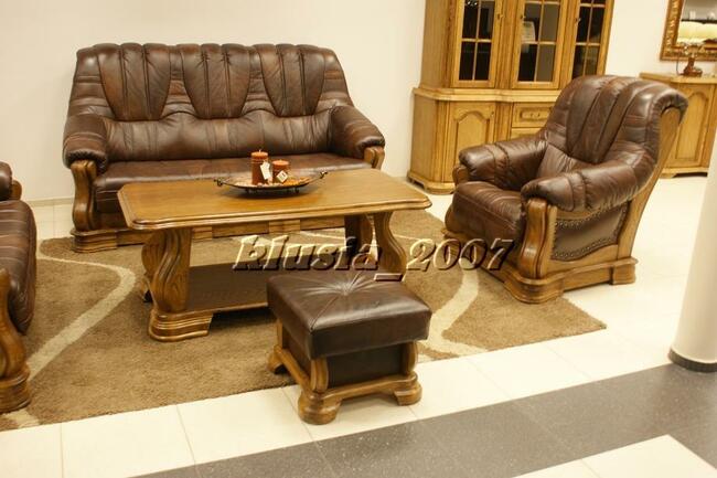 Komplet wypoczynkowy skórzany 321