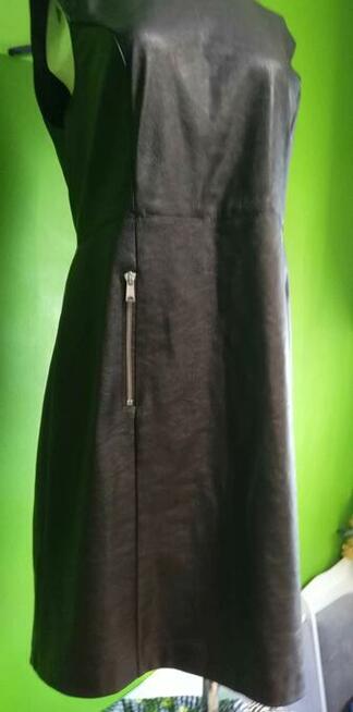 Sukienka skorzana Amisu prawdziwa skora mini