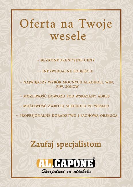 ALKOHOL NA TWOJE WESELE AL.CAPONE