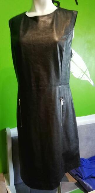 Sukienka skorzana Amisu prawdziwa skora mini