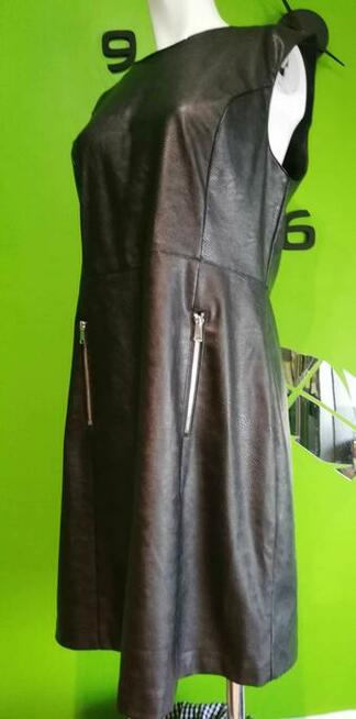 Sukienka skorzana Amisu prawdziwa skora mini