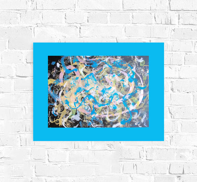 abstrakcja obraz 30x40, minimalizm rysunek abstrakcyjny