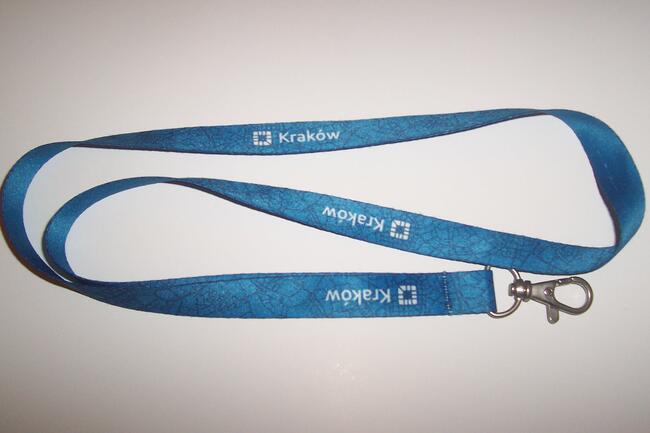 Smycz do kluczy z napisem Kraków.