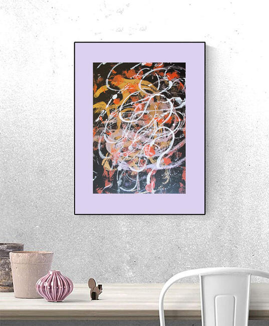 abstrakcja 30x40, minimalizm rysunek, grafika do loftu
