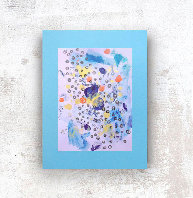 abstrakcja rysunek, grafika na ścianę