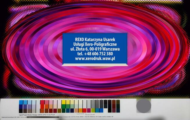 Proof cyfrowy cert ISO12647 Śródmieście Warszawa