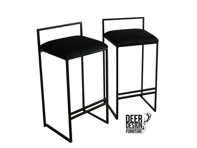 Hoker Minimalistyczny Czarny Wyspa Kuchenna Deer-Design.pl