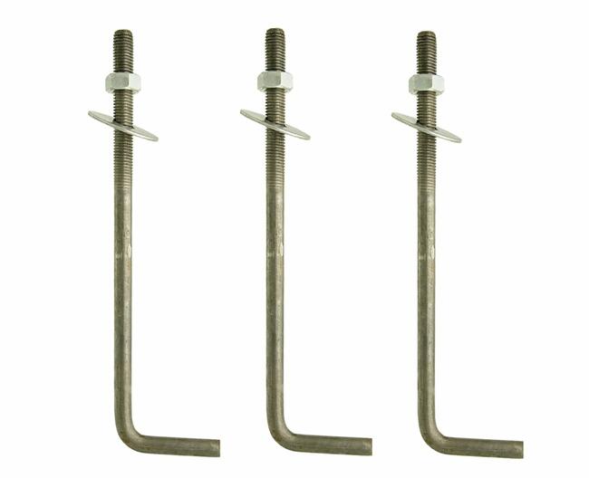 Kotwy do murłat czarne i ocynkowane M12x250 - M16x500 mm