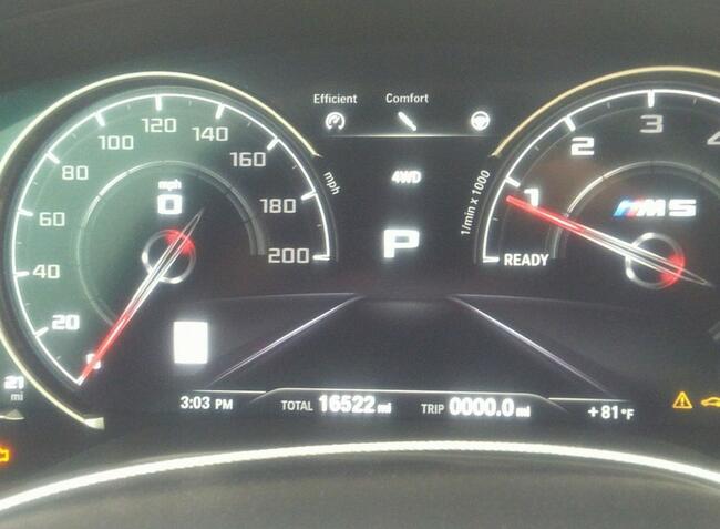 BMW M5 Competition, 2019, od ubezpieczalni