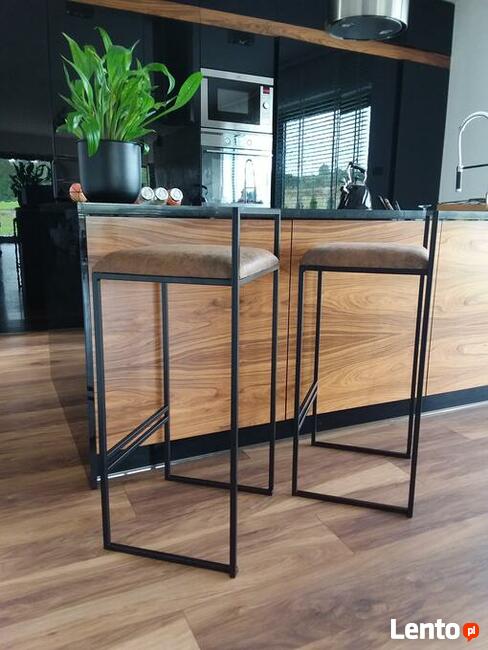 Hoker Minimalistyczny Czarny Wyspa Kuchenna Deer-Design.pl