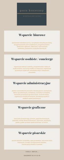Wirtualne biuro / wirtualna asystentka