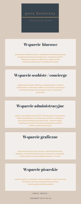 Wirtualna asystentka / pomoc biurowa