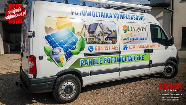 Oklejanie pojazdów, drukarnia Płock